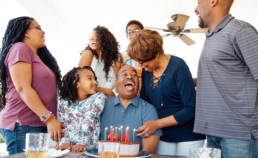 Fête d'anniversaire en famille